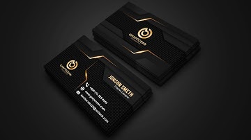 Make a Professional Business Card Template - Photoshop Cc Tutorial