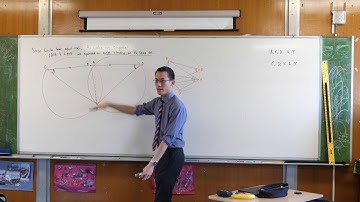 Equal Overlapping Circles Question (1 of 2: Identifying congruent triangles)