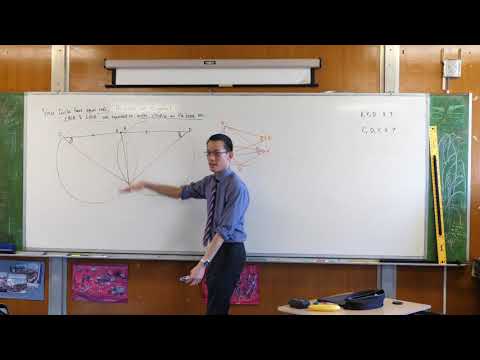Equal Overlapping Circles Question (1 of 2: Identifying congruent triangles)