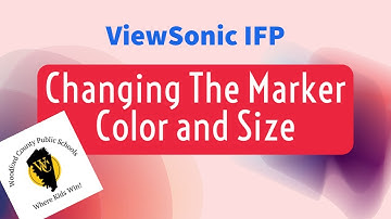 #ViewSonic #IFP- Changing the Pen Color and Size