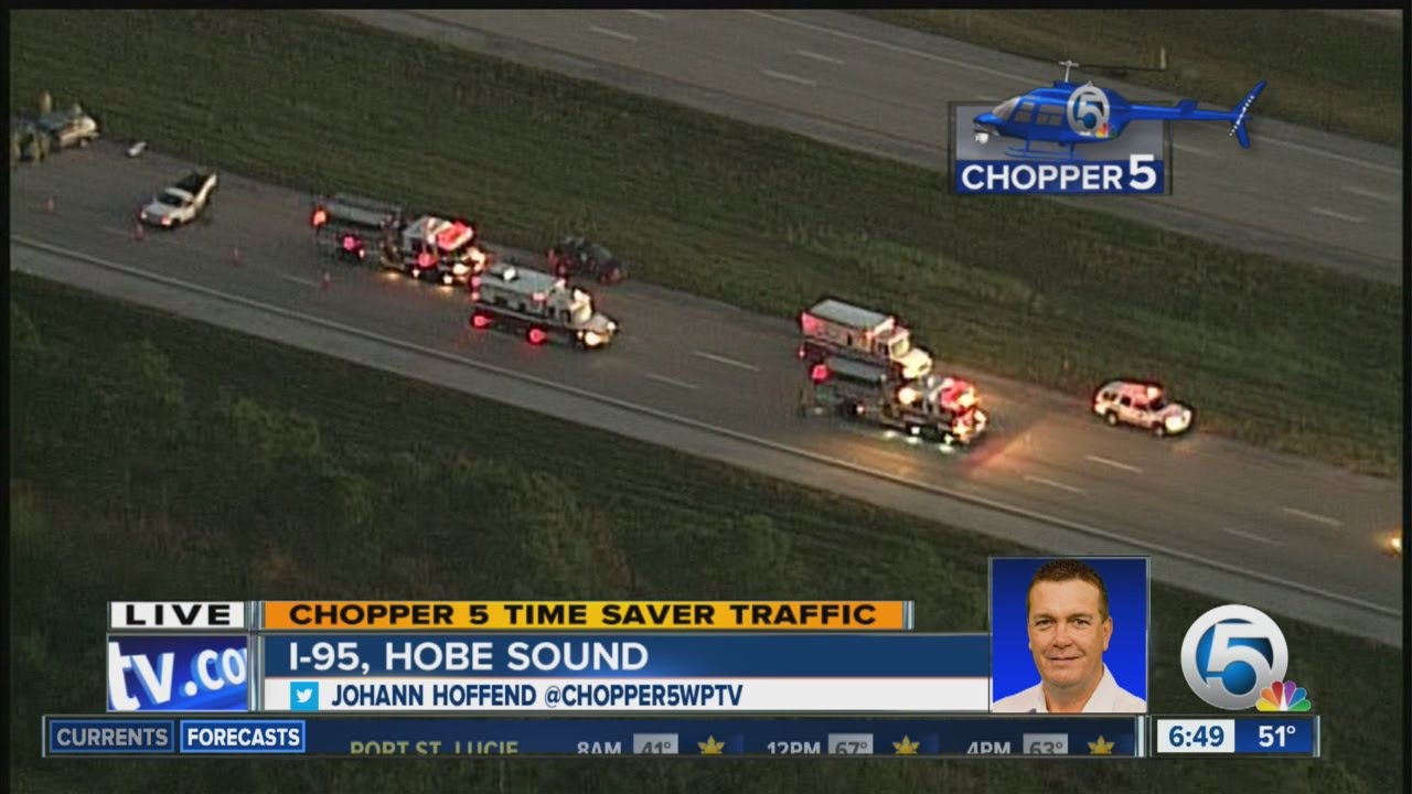 Crashes closed I95 SB in Hobe Sound YouTube