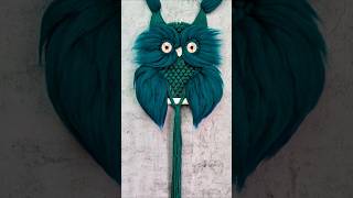 Large green macrame owl | Macrame Owl #owl #buho #macrame #macrametutorial