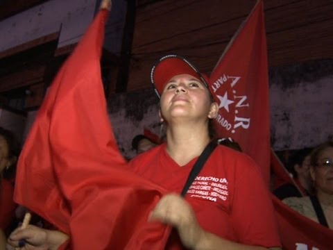 Los colorados festejan el triunfo de Horacio Cartes