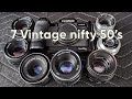 Lets take a look at 7 Vintage nifty 50&#39;s on my Fuji X-S10