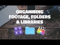 How to organise footage, folders and libraries for Final Cut Pro X