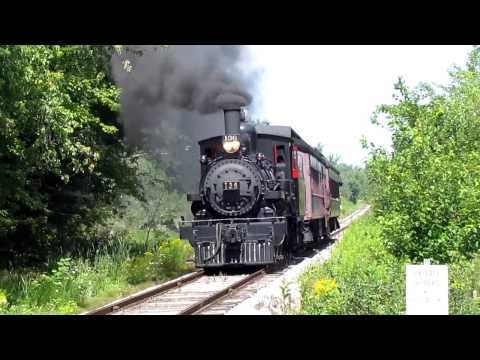 Ex-CPR 136 Crossing 7th Line on South Simcoe Railway