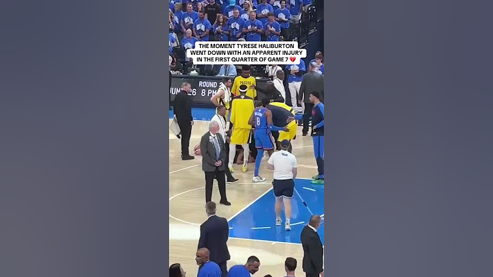 The moment Tyrese Haliburton suffered an injury in Game 7