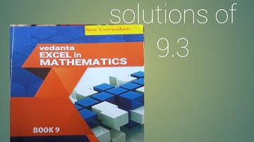 ex 9.3 solutions of vedanta excel in mathematics class 9