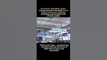 Meet the 34g BionicBee Drone That Flies Like a Real Bee! | 2025 World Robot Conference #bee #drone