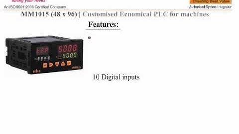 SELEC MM1015 PROGRAMMABLE LOGIC CONTROLLER