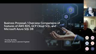 NOVA Data Platform MeetUp - July 29, 2022 - Compare AWS RDS, GCP Cloud SQL, Azure SQL