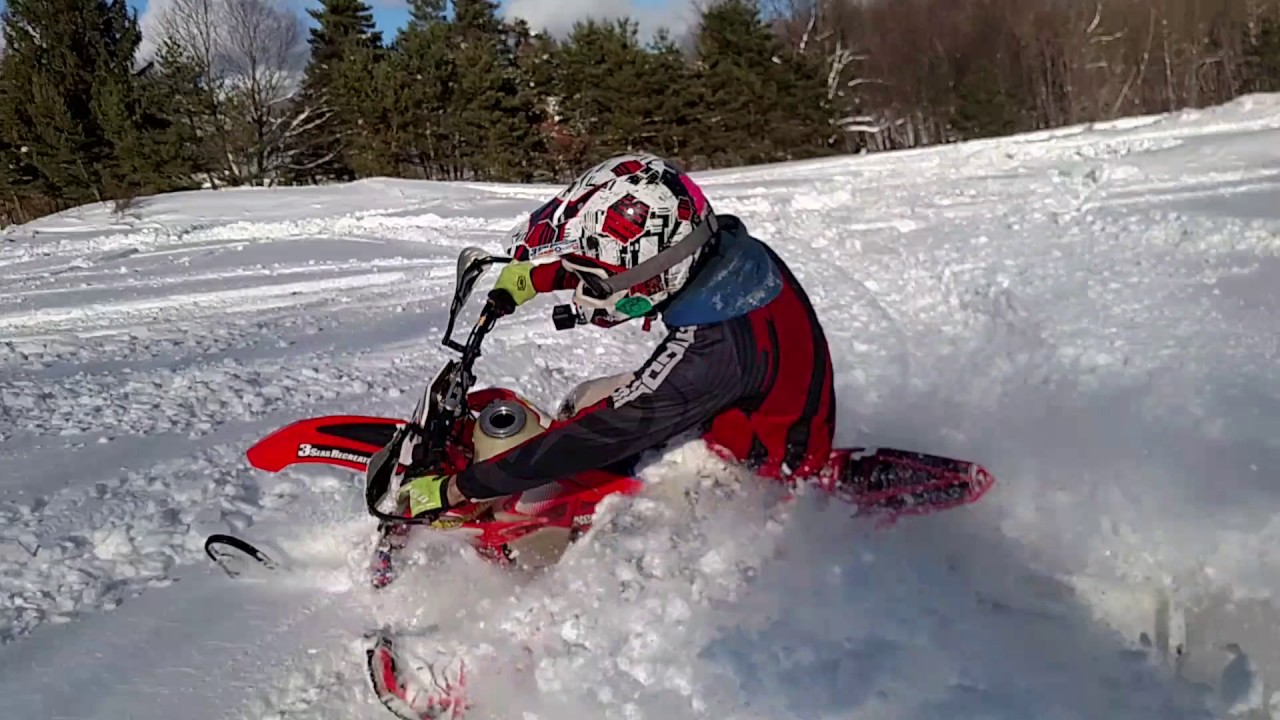 Beta 250 RR Snowbike 2-Stroke! 3 Seas Recreation - Short Clip