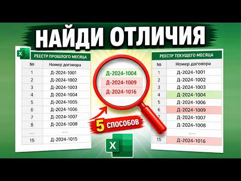 5 WAYS to find differences between two lists in Excel – quickly and without errors