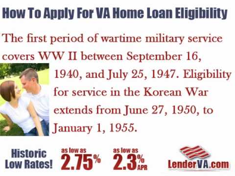 How To Apply For Va Home Loan Eligibility - YouTube