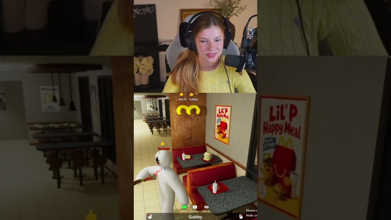 We became the McDonald’s logo but in Meccha Chameleon 🍟 #ggabby #shorts