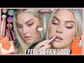 (highly requested) FEEL GOOD MAKEUP 😊 grwm soft peach glam