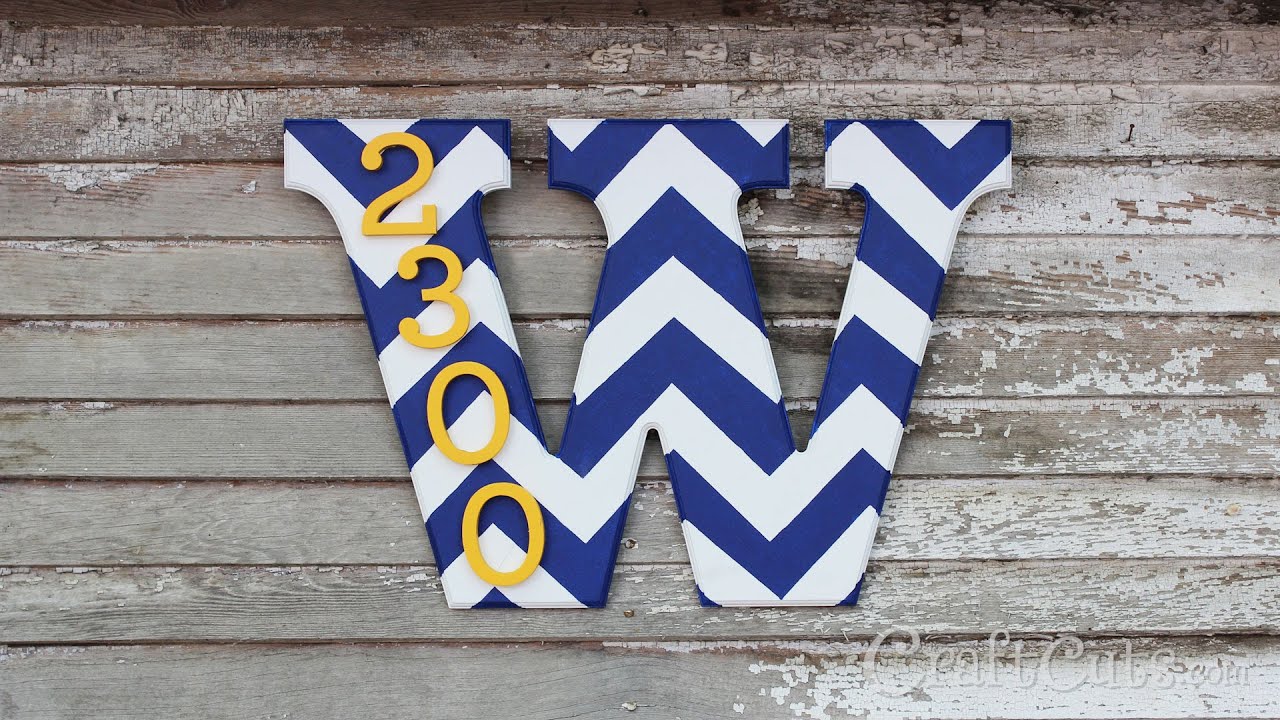 How to make a House Number Monogram - YouTube