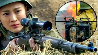 [Sniper Movie] The sniper detonates the cupping pot with one shot and blows up the Japanese troops!