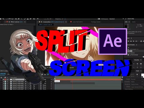 AMV Tutorial - How to make a Split Screen transition
