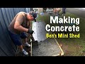 Bens mini shedmaking concrete diyconcrete