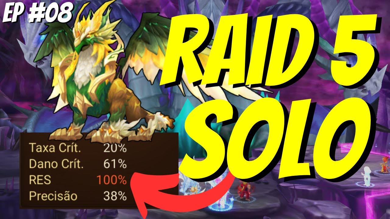 TUTORIAL COMPLETO DE COMO FAZER RAID5 SOLO SAFE!! TIME FARMAVEL!!! summoners war BR - DO ZERO EP #08