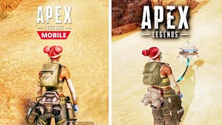 Apex Legends (Mobile vs. PC) - Third Person Animation Comparison
