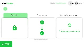 Final Trailer Launch SafeTasker in 4K #safetasker #picsworldstudio