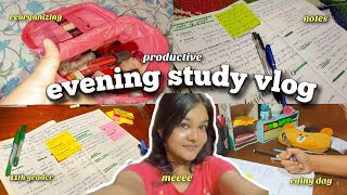 evening study vlog🌸productive days, reorganize stuff,aesthetic vlog,#studywithme #studymotivation
