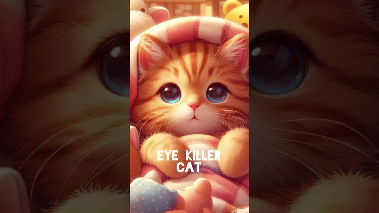 5 Irresistibly Cute Anime-Style Cat Scenes That Will Melt Your Heart#ai #cute #trending #shorts #cat