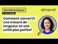Comment Convertir Une Mesure De Longueur En Une Unité Plus Petite Mathématiques Primaire 