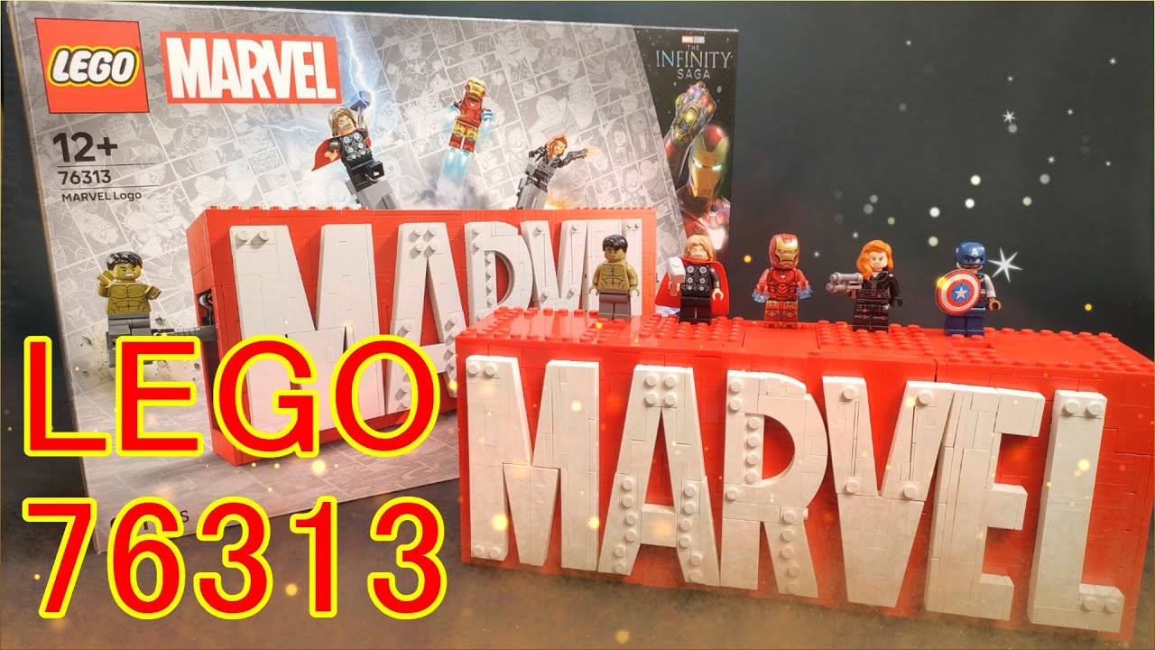 LEGO 76313 マーベルロゴ＆ミニフィギュア - YouTube