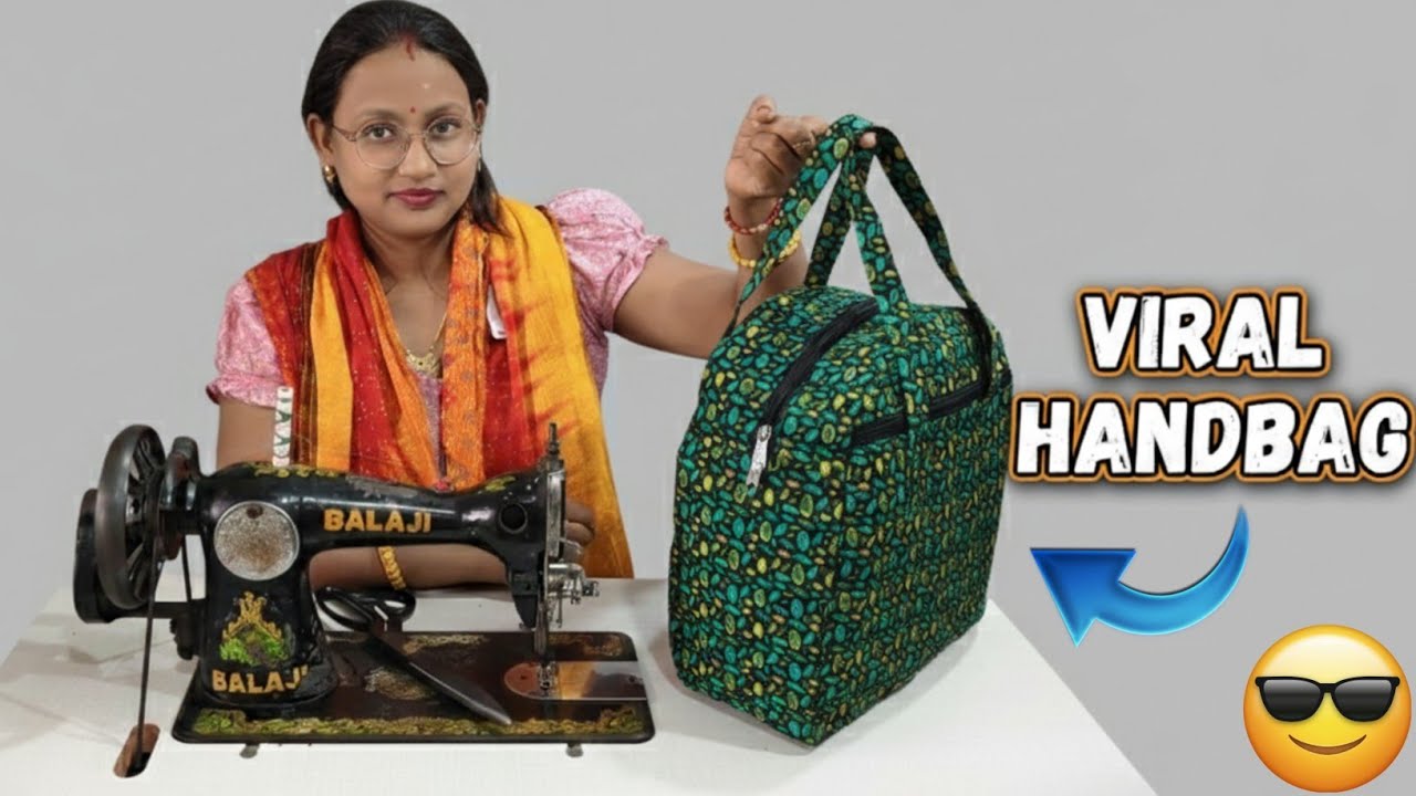 Handbag cutting and stitching / shopping bag kaise banaen / Tanya fashion art / bag making at home