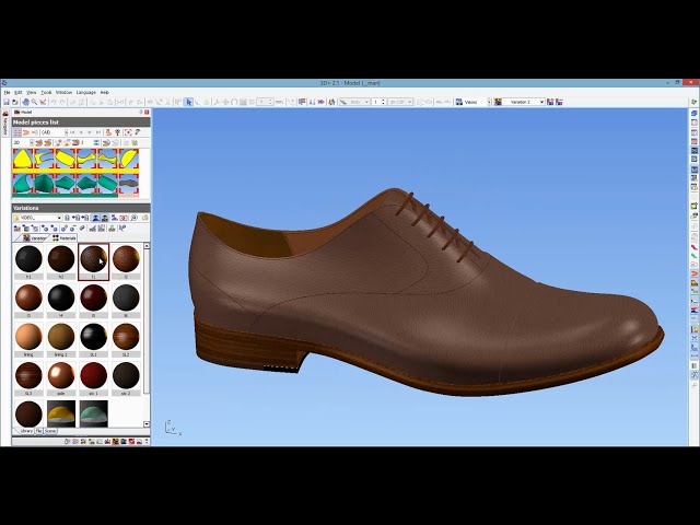 ICad3D+ Design - 3D Shoe Design software (men classic sample) class=