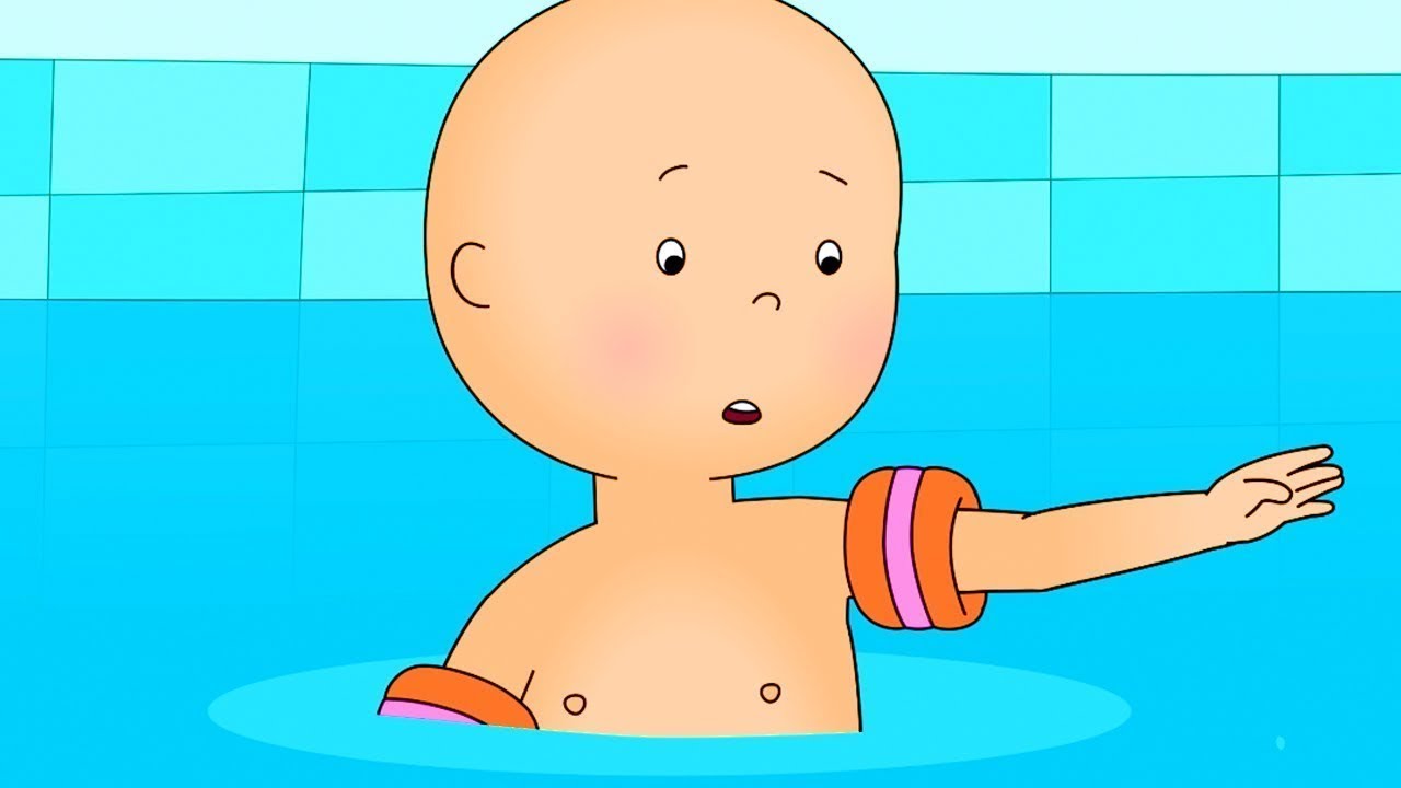 Caillou Learns To Swim Cartoon