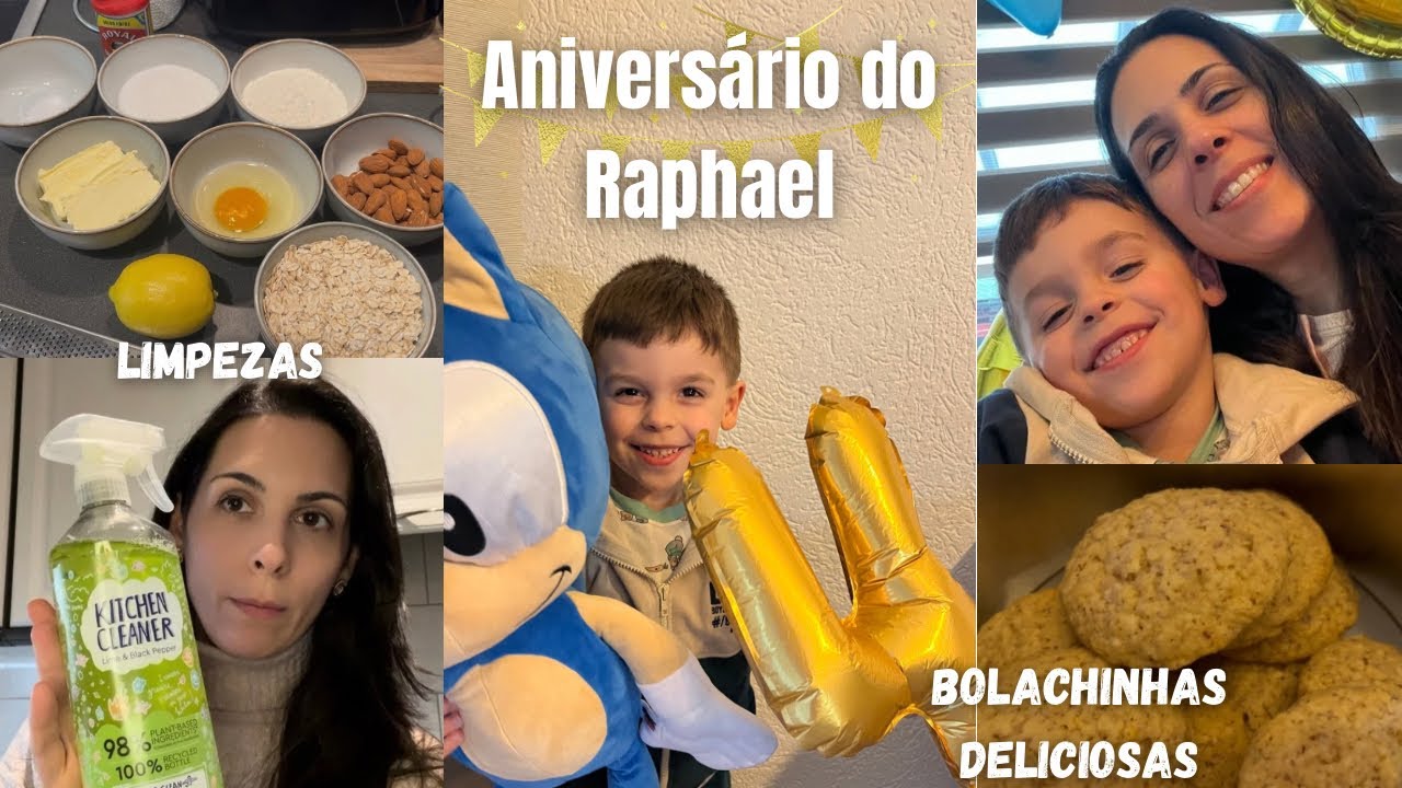 4 Aninhos do Raphael 🥳🩵 Bolachinhas deliciosas!! 😋😋