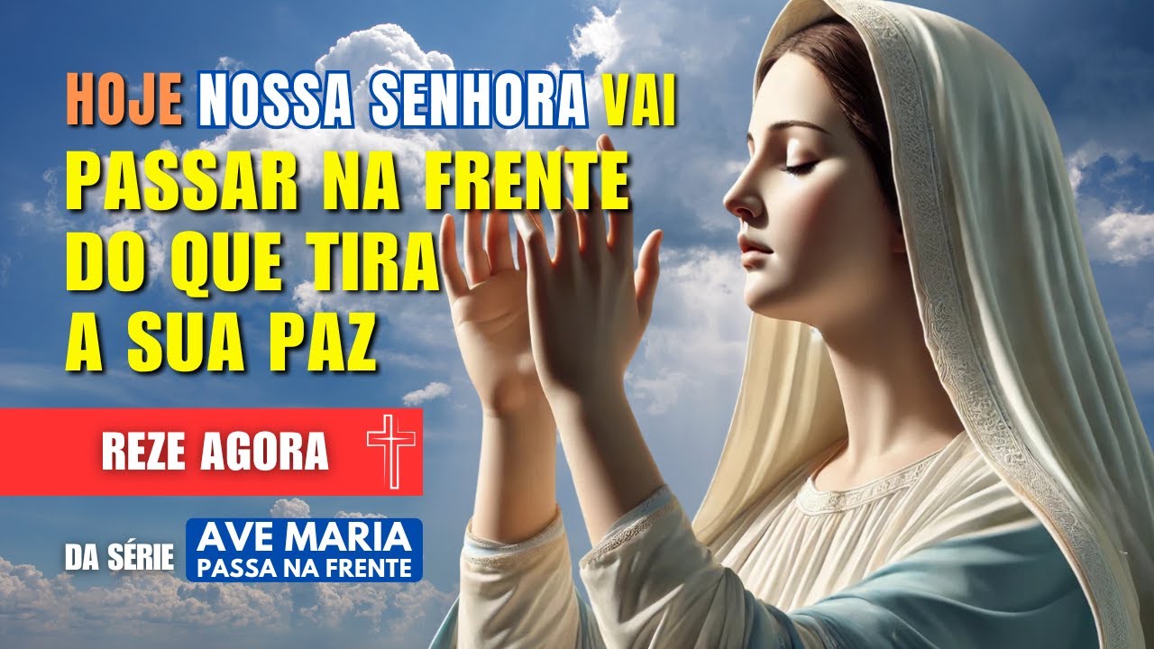 QUANDO O DIA COMEÇA DIFÍCIL… A FORÇA VEM DE QUEM ABENÇOA E LIBERTA. Vamos pedir a Nossa Senhora