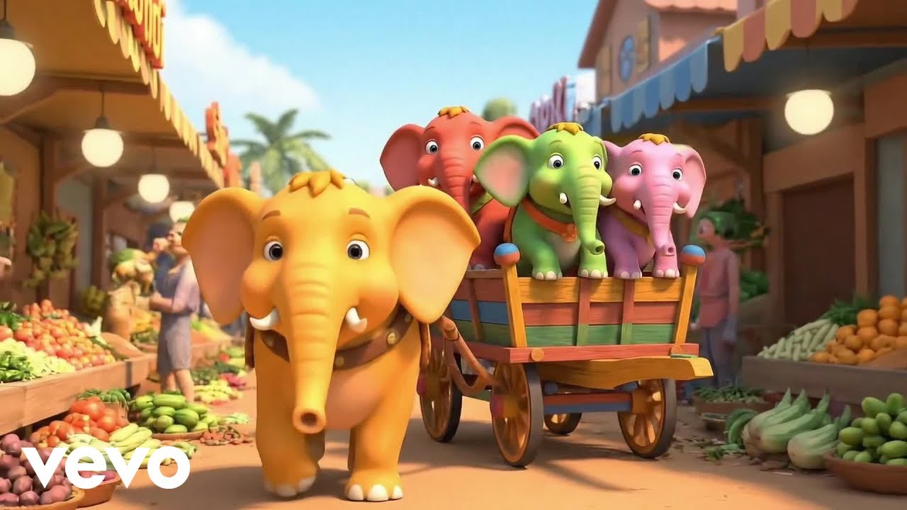 Ek Mota Hathi Jhoom Ke Chala | एक मोटा हाथी | Hindi Nursery Rhymes | Kids Songs | WiggleToons Hindi