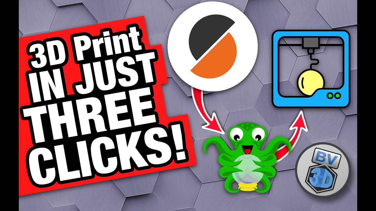 3D Print in JUST 3 CLICKS! Slice! Send! DONE! - YouTube