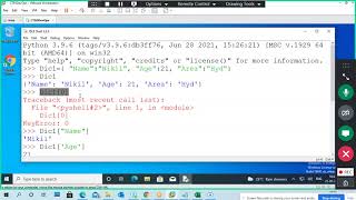 Python Part7 Dictionary