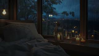 Rain on Window | Defeat Stress To Sleep Instantly With Torrential Rain | ASMR RAIN Sounds for Relax