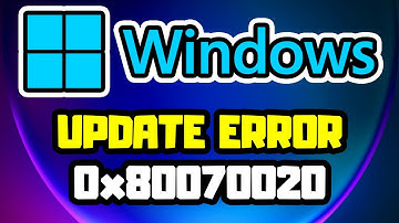 How to FIX Windows Update Install Error 0x80070020