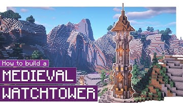 Minecraft: How to Build a Medieval Watchtower! #1