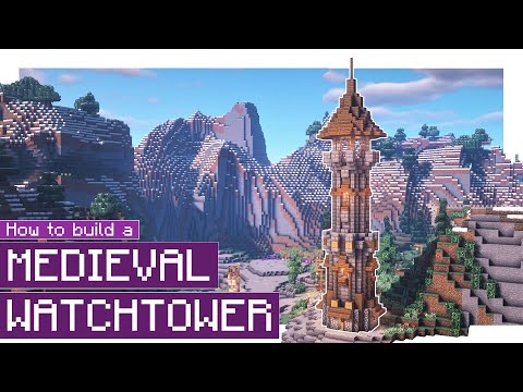 Minecraft: How to build a Medieval Tower 1.14.4 