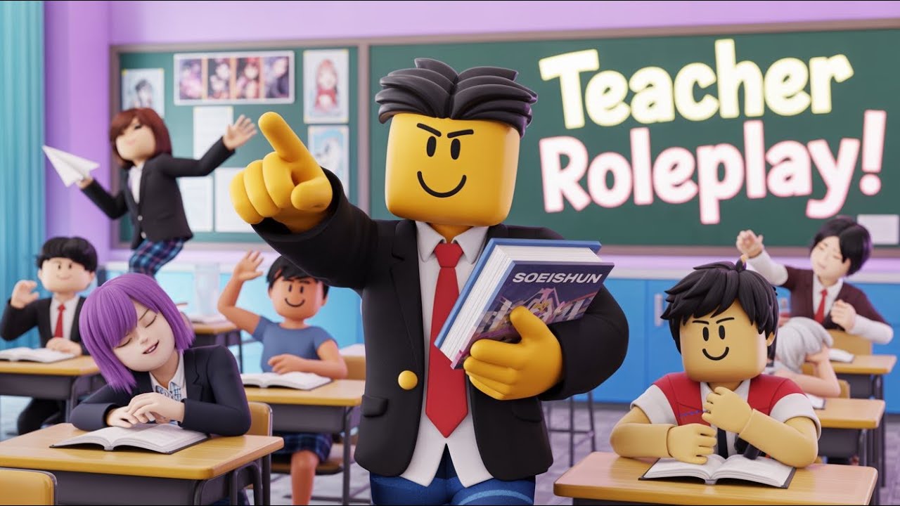 I Became A TEACHER In Roblox Seishun High School RP Classroom 