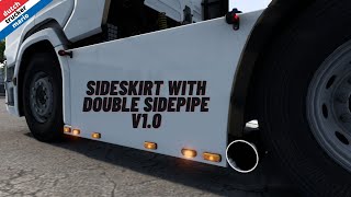 ets 2 free Scania R&S 2016 SIDESKIRT WITH DOUBLE SIDEPIPE V1.0    1.41  D.T.M