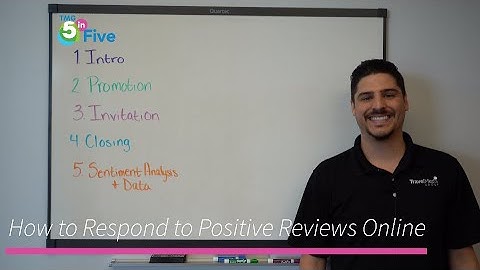 5 in Five: How to Respond to a Positive Review Online