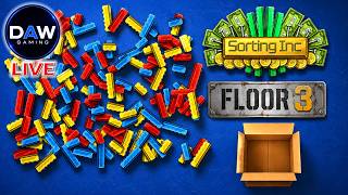 LIVE: Sorting Inc. - Starting The (NOT Lego) Lego Level! Floor 3