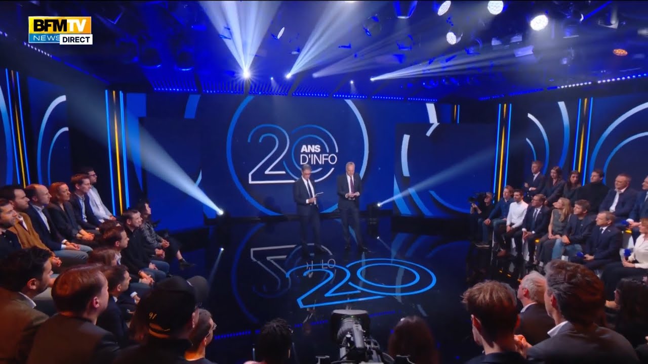 BFMTV| Début de la soirée BFMTV, 20 ans d’info • Olivier Truchot, Alain Marschall – 27 novembre 2025