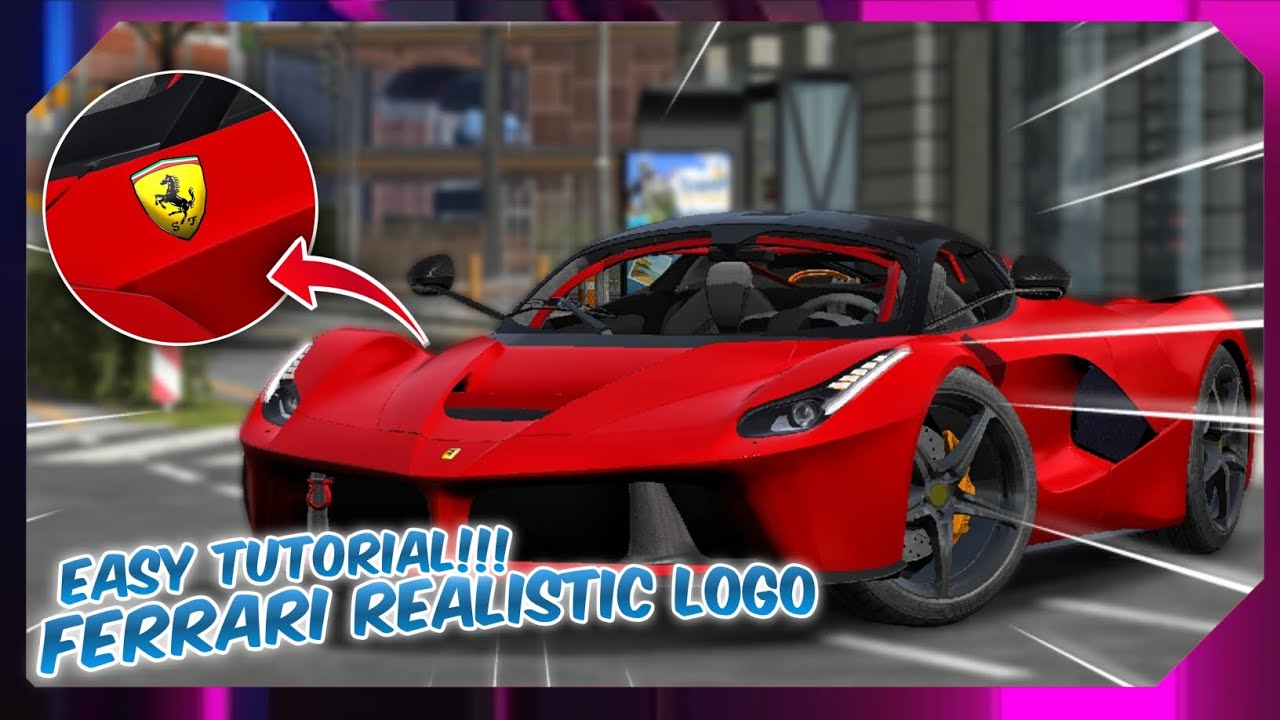 LaFerrari Logo Emblem Design Tutorial Car Parking Multiplayer 