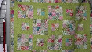 Sarah's January Layer Cake quilt. Video 4 of 4